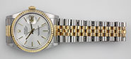 Rolex Oyster Perpetual DateJust Silver Dial 16233