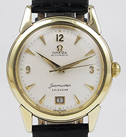 Omega Seamaster Calender 14K Yellow Gold - White Dial