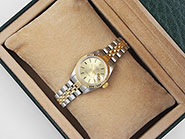 Ladies Rolex Oyster Perpetual DateJust Champagne Dial 69173