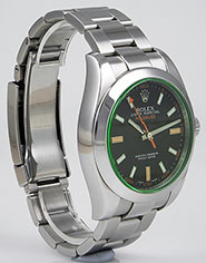 Rolex Oyster Perpetual Milgauss Green 116400GV - Black Dial