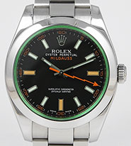 Rolex Oyster Perpetual Milgauss Green 116400GV - Black Dial