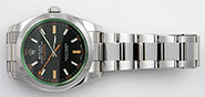 Rolex Oyster Perpetual Milgauss Green 116400GV - Black Dial