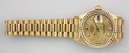 Ladies Rolex Oyster Perpetual DateJust 18K 18ct Diamond Dial 69178