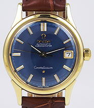 Omega 18ct 18K Constellation Dark Blue Dial