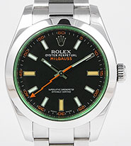 Rolex Oyster Perpetual Milgauss Green 116400GV - Black Dial