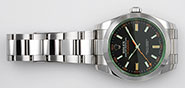 Rolex Oyster Perpetual Milgauss Green 116400GV - Black Dial