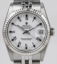 Rolex Oyster Perpetual DateJust 16234 - White Roman Numeral Dial