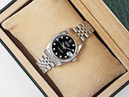 Rolex Oyster Perpetual DateJust 16234 - Black Diamond Dial