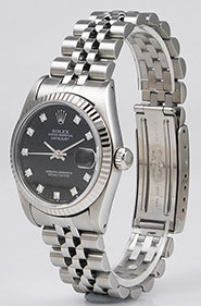 Rolex Oyster Perpetual DateJust 16234 - Black Diamond Dial