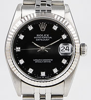 Rolex Oyster Perpetual DateJust 16234 - Black Diamond Dial