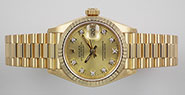 Ladies Rolex Oyster Perpetual DateJust 18K 18ct Diamond Dial 69178