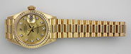 Ladies Rolex Oyster Perpetual DateJust 18K 18ct Diamond Dial 69178