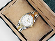 Rolex Oyster Perpetual DateJust White Roman Numeral Dial 16233