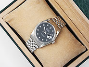 Rolex Oyster Perpetual DateJust 16234 - Black Diamond Dial