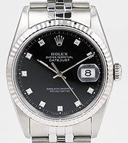 Rolex Oyster Perpetual DateJust 16234 - Black Diamond Dial