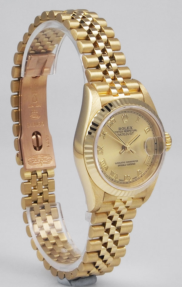 rolex oyster perpetual datejust 18k gold price