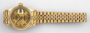 Ladies Rolex Oyster Perpetual DateJust 18K 18ct Jubilee Roman Numeral Dial 69178