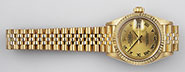 Ladies Rolex Oyster Perpetual DateJust 18K 18ct Jubilee Roman Numeral Dial 69178