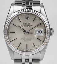 Rolex Oyster Perpetual DateJust 16234 - Silver Dial