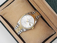 Rolex Oyster Perpetual DateJust 16233 - Silver Diamond Dial