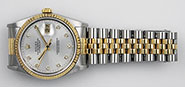 Rolex Oyster Perpetual DateJust 16233 - Silver Diamond Dial