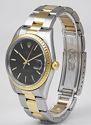 Rolex Oyster Perpetual Date 15223 - Black Dial Oyster Bracelet