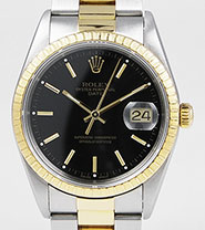 Rolex Oyster Perpetual Date 15223 - Black Dial Oyster Bracelet