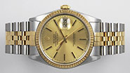 Rolex Oyster Perpetual DateJust Champagne Dial 16233