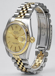 Rolex Oyster Perpetual DateJust Champagne Dial 16233