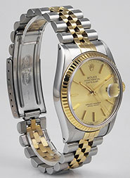 Rolex Oyster Perpetual DateJust Champagne Dial 16233