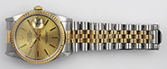 Rolex Oyster Perpetual DateJust Champagne Dial 16233