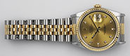 Rolex Oyster Perpetual DateJust 16233 - Champgne Diamond Dial