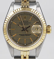 Ladies Rolex Oyster Perpetual DateJust Champagne Dial 69173