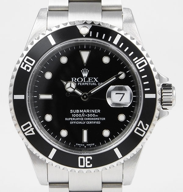 rolex oyster perpetual date submariner superlative chronometer officially certified