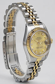 Ladies Rolex Oyster Perpetual DateJust 69173 - Diamond Dial