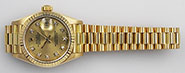 Ladies Rolex Oyster Perpetual DateJust 18K 18ct Diamond Dial 69178