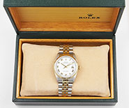 Rolex Oyster Perpetual DateJust 16233 - White Roman Dial