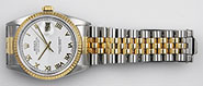 Rolex Oyster Perpetual DateJust 16233 - White Roman Dial