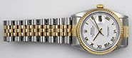 Rolex Oyster Perpetual DateJust 16233 - White Roman Dial