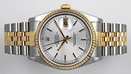 Rolex Oyster Perpetual DateJust 16233 - Metallic Silver Dial