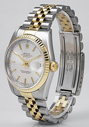 Rolex Oyster Perpetual DateJust 16233 - Metallic Silver Dial