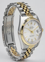 Rolex Oyster Perpetual DateJust 16233 - Metallic Silver Dial