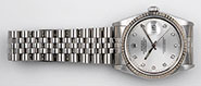 Rolex Oyster Perpetual DateJust 16234 - Silver Diamond Dial