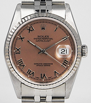 Rolex Oyster Perpetual DateJust 16234 - Salmon Pink Dial