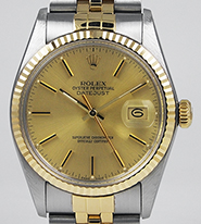 Rolex Oyster Perpetual DateJust 16013 Original Champagne Dial