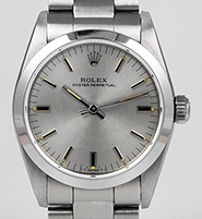 Mid Mid-Size Rolex Oyster Perpetual Silver Dial 67480