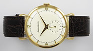 18K 18ct Jaeger LeCoultre Yellow Gold Fancy Teardrop Lugs - Silver 2Tone Dial