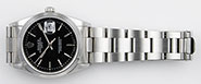 Rolex Oyster Perpetual Date Black Metallic Dial 15200