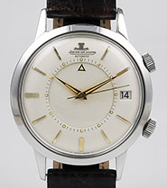 Jaeger LeCoultre Memovox Steel Jumbo - Silver Dial