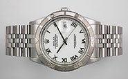 Rolex Oyster Perpetual DateJust 16264 Turn-o-Graph - White Roman Numeral Dial